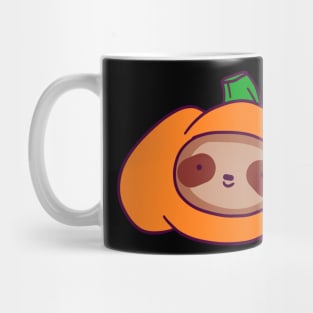 Sloth Face Pumpkin Mug